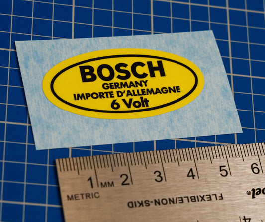 Porsche Bosch 6V ignition Coil Decal reproduction 356/912 (63-69)